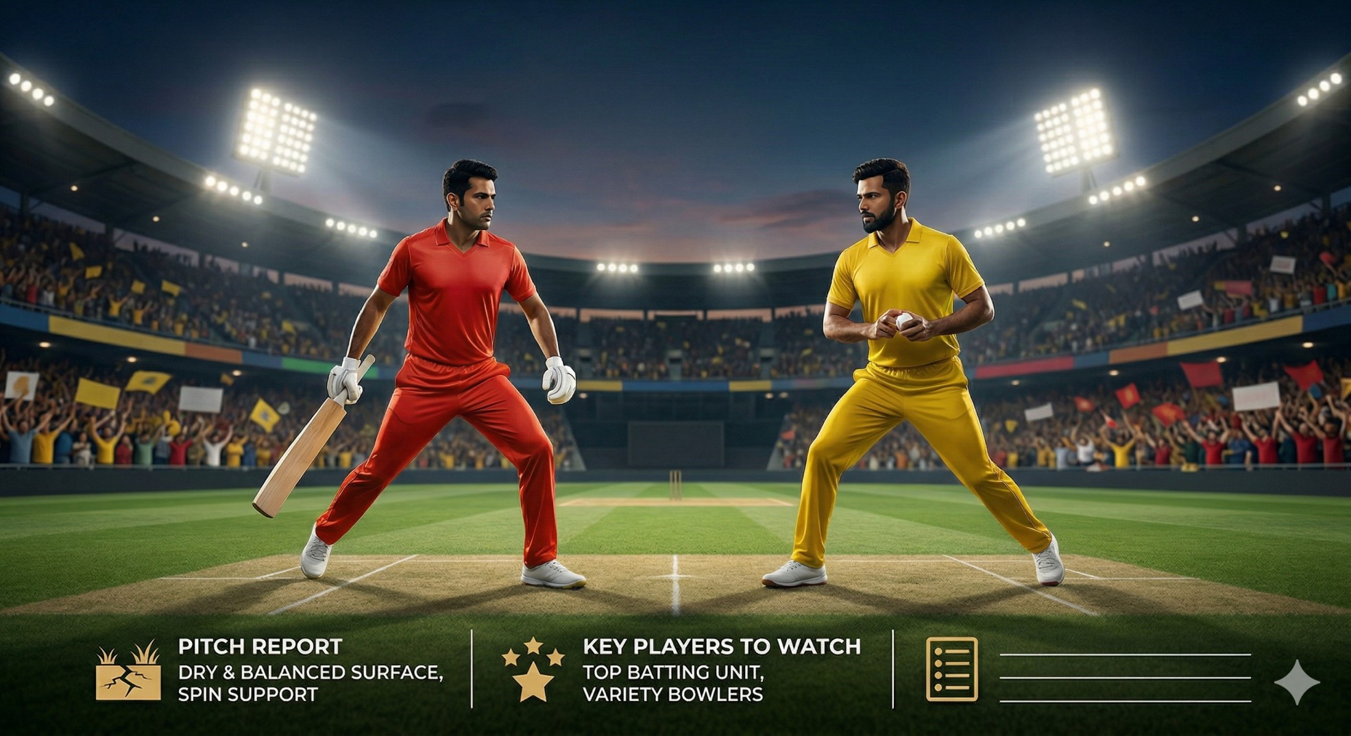 CSK vs RCB Match Preview: Pitch Report, Key Players , Playing 11 for IPL 2026 Clash