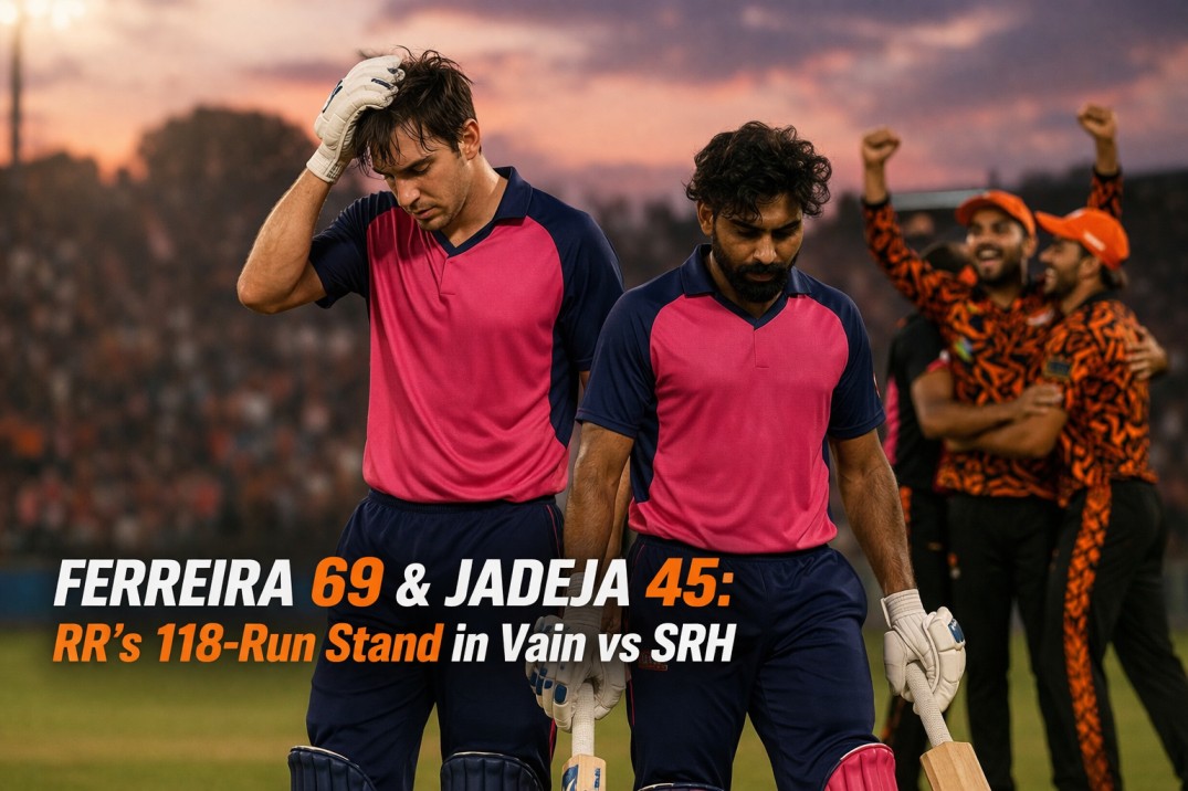 Ferreira 69 & Jadeja 45: RR's 118-Run Stand in Vain vs SRH