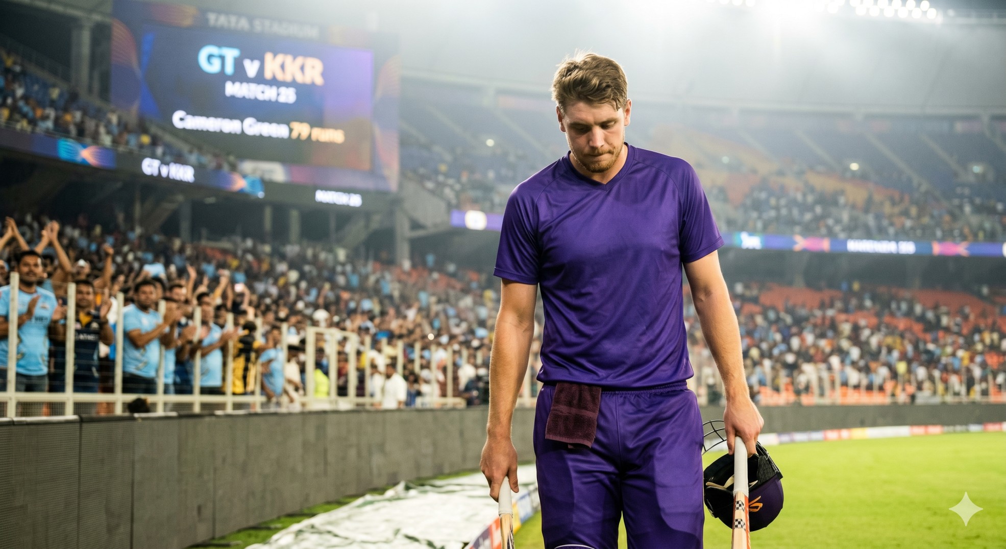 Cameron Green 79 in Vain: KKR Post 180 vs GT IPL 2026 Match 25