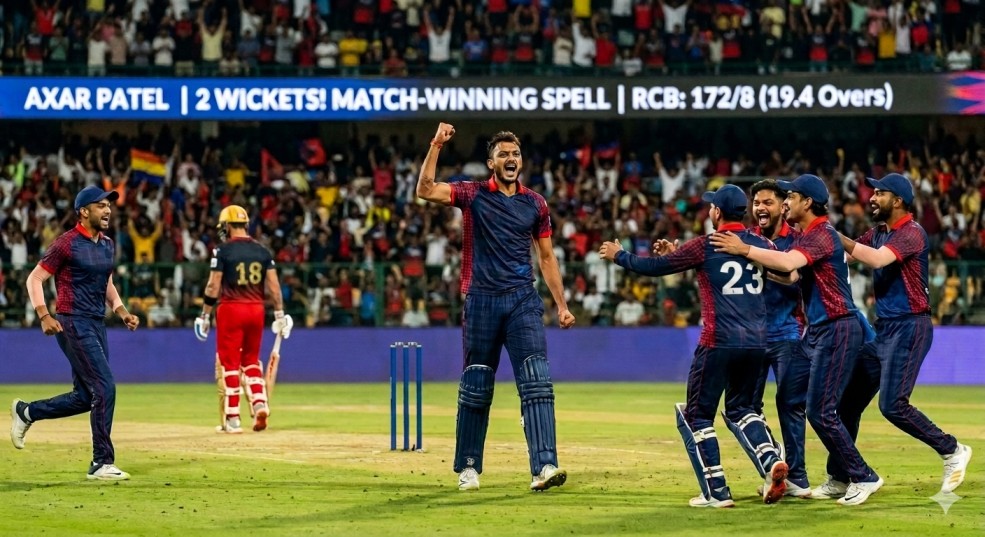 Axar Patel: 2 Wickets & Match-Winning Performance vs RCB IPL 2026
