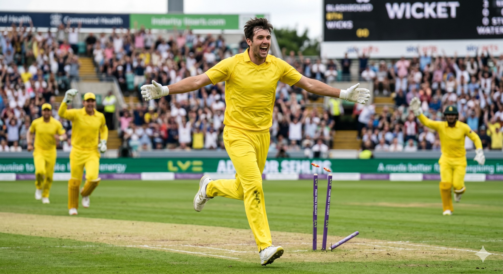 Jamie Overton 2 Wickets in 2 Balls: Unknown All rounder