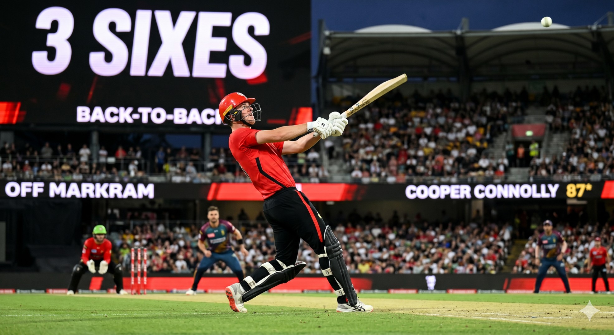 Cooper Connolly 87 : Back to Back 3 Sixes off Markram
