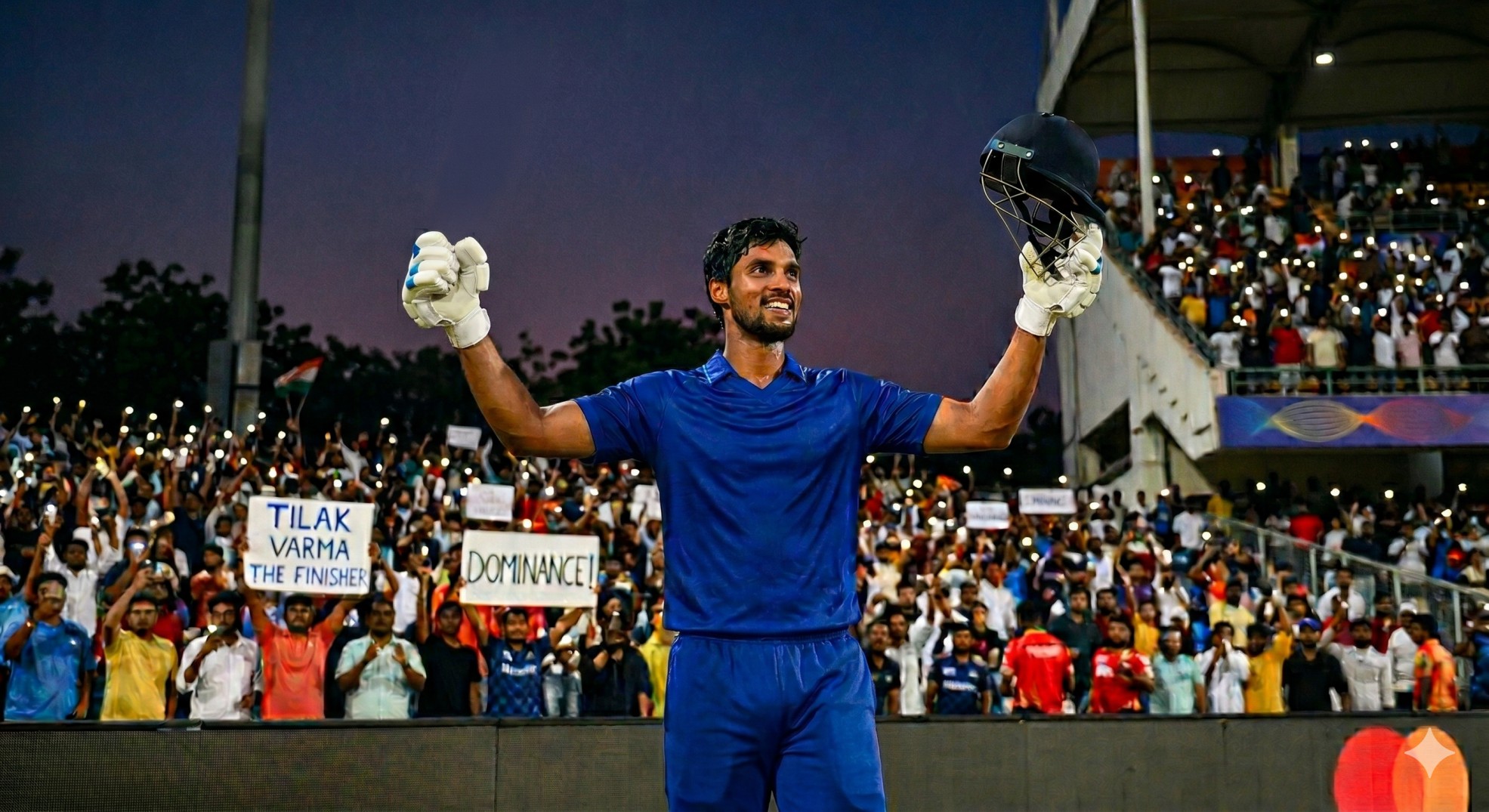 Tilak Varma 101* off 45: Emotional Comeback