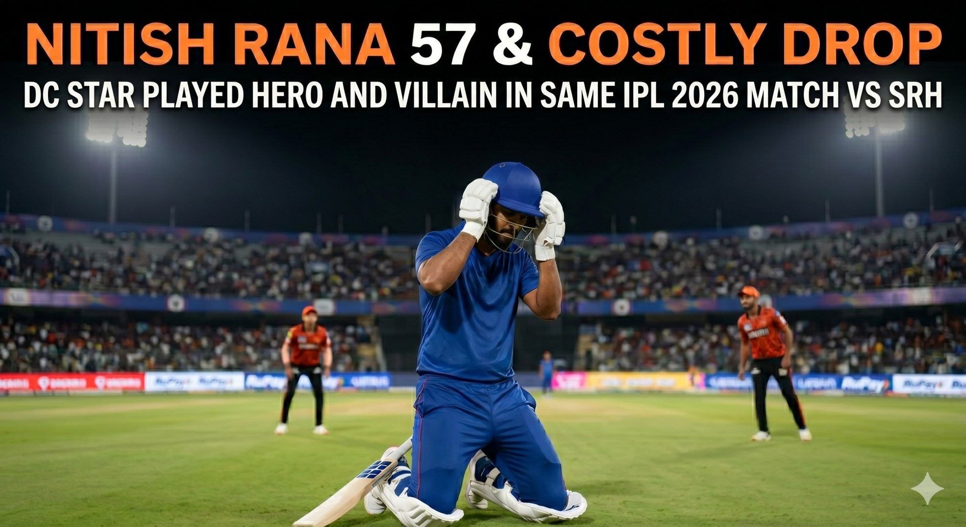 Nitish Rana: Hero and Villain vs SRH