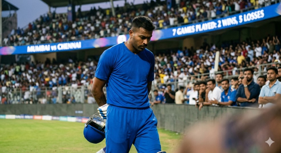 Hardik Pandya's MI Crisis: 5 Losses in 7 Games