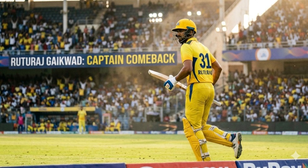 Ruturaj Gaikwad 74*: Captain Comeback